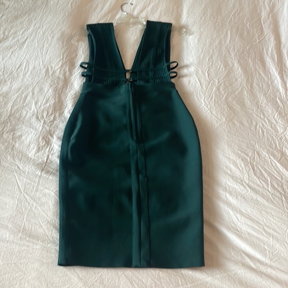 Women 'Sexy Deep V Plunge Sleeveless Cut Out Bodycon Bandage Dress - Picture 8 of 9